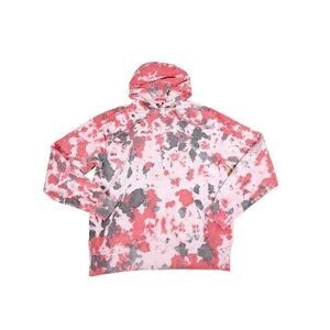 Nike Sportswear Club Fleece Ice-Dye Pullover Hoodie Men's Sz M Red FN1455-657